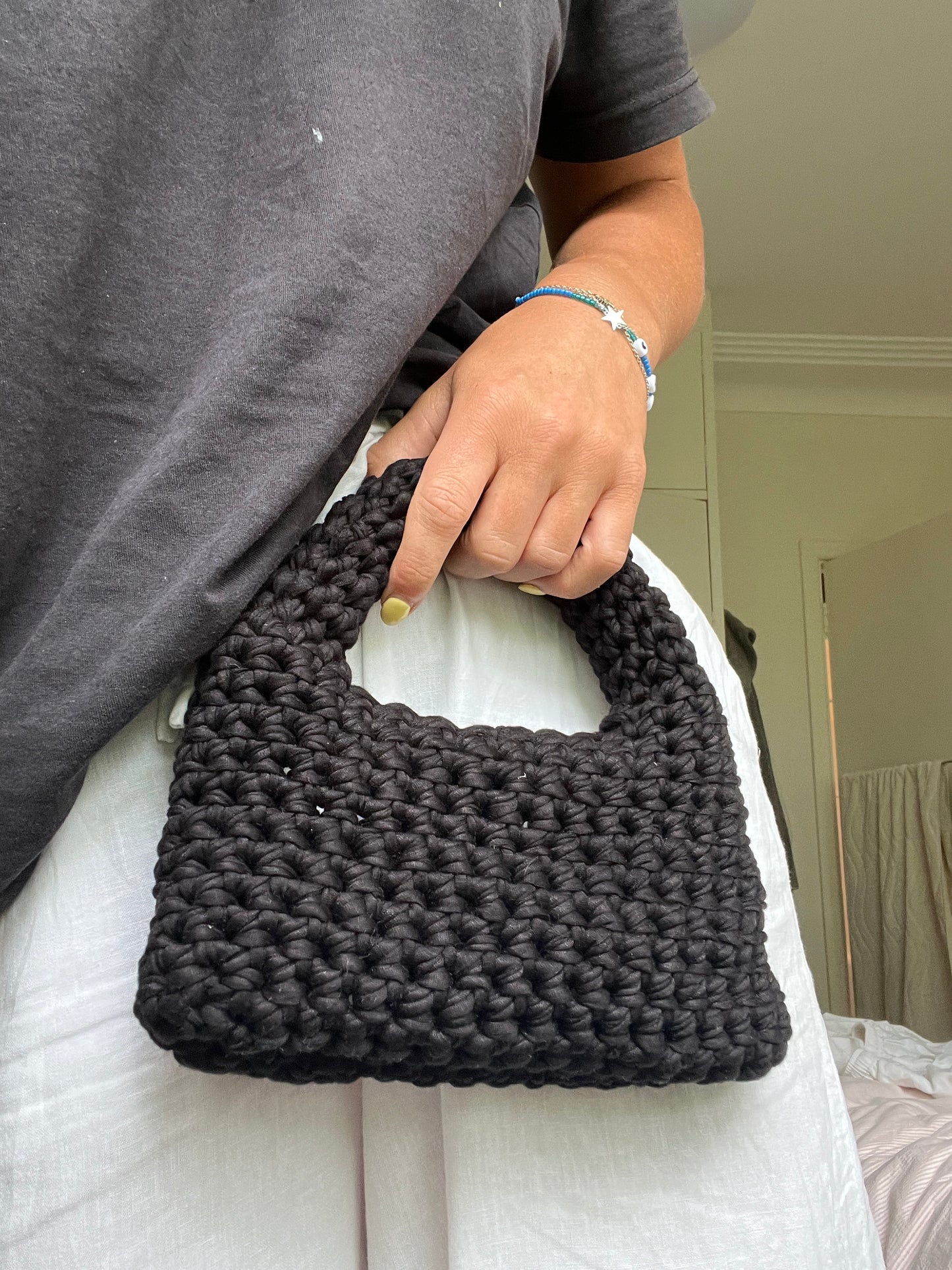 Mini handbag - tubed handle